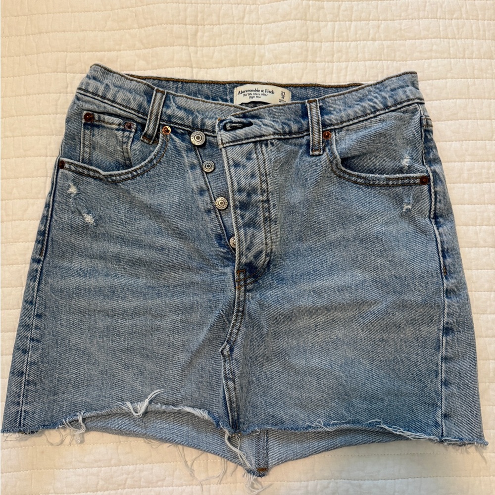 Abercrombie Denim Button-Up Mini Skirt